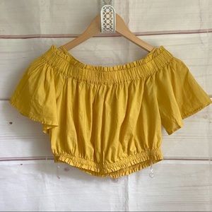 Off Shoulder Crop Top